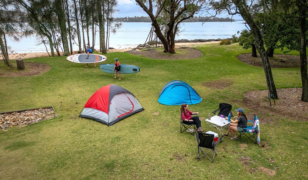 Bonnie Vale Campground beside the Hacking River