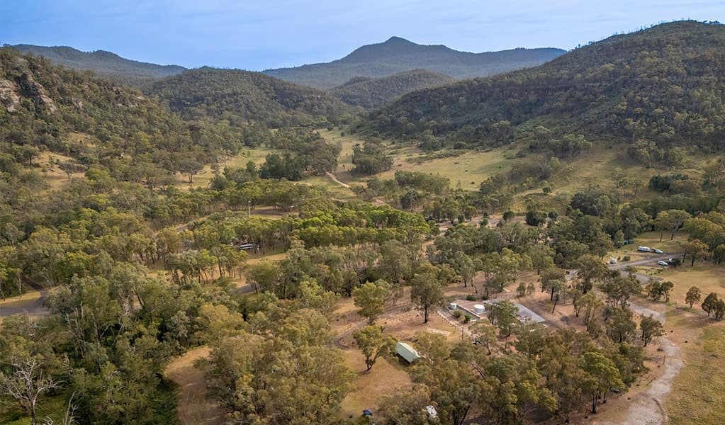 Powered sites at Camp Blackman