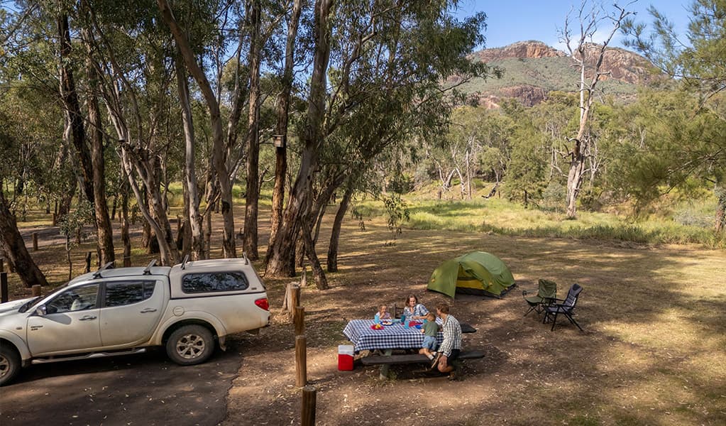 Camp Blackman facilities and mountain setting