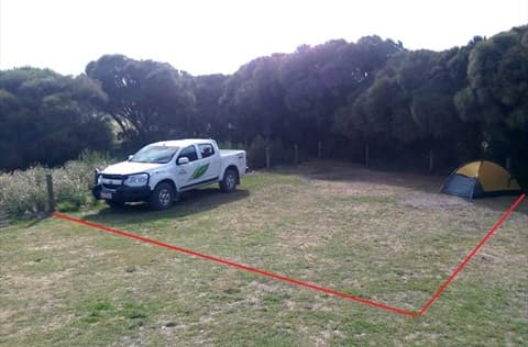 Drive-in campsite at Johanna Beach