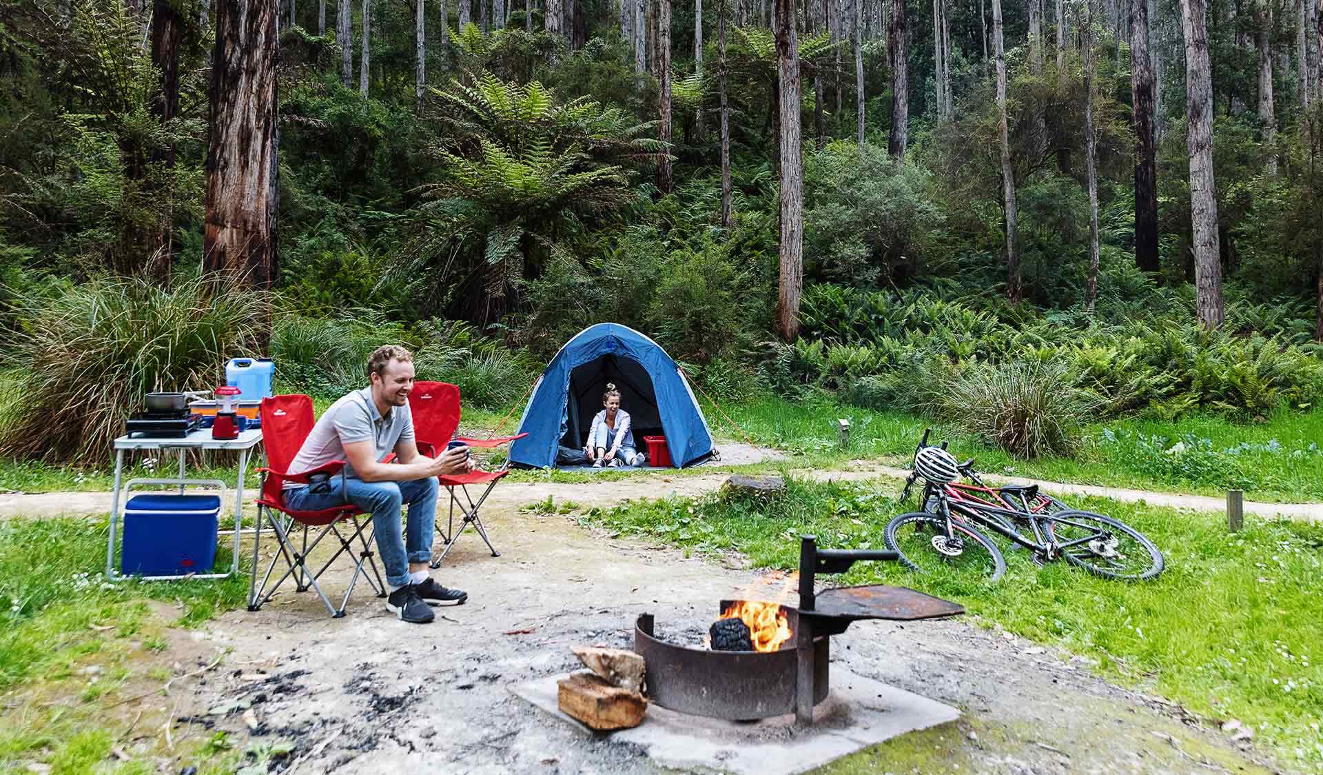 Lake Elizabeth Campground in Great Otway National Park