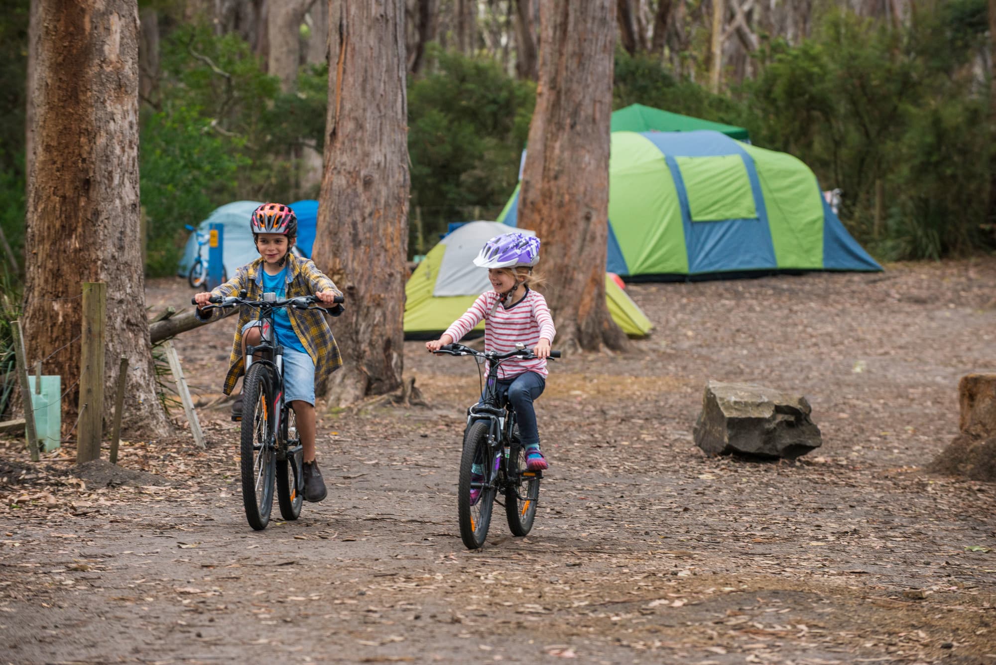 Mill Creek Campground at Fortescue Bay in Tasman National Park