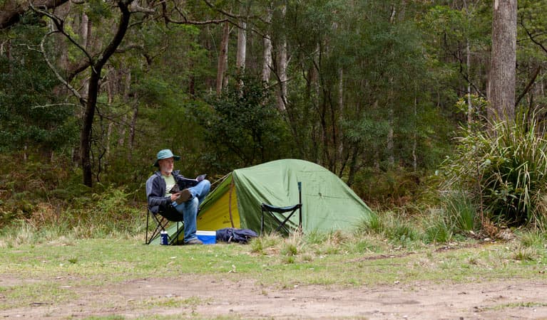 Long Gully campground, Budawang National Park. Photo: Lucas Boyd