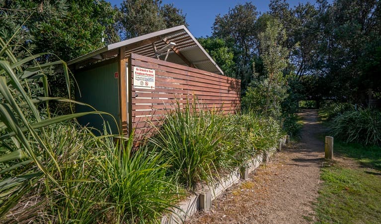 Toilet facilities at Racecourse campground, Goolawah National Park. Photo: John Spencer/OEH