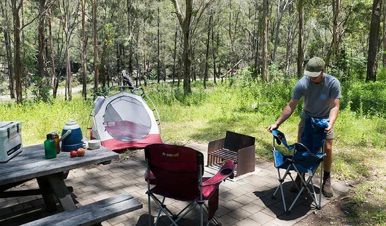 Halls Peak campground in Oxley Wild Rivers National Park. Photo: Leah Pippos © DPIE