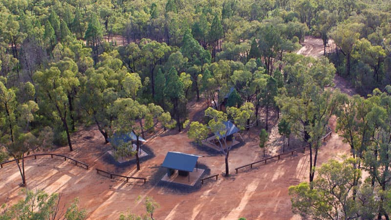 Aerial view of Salt Caves picnic area, Timmallallie National Park. Photo © Rob Cleary