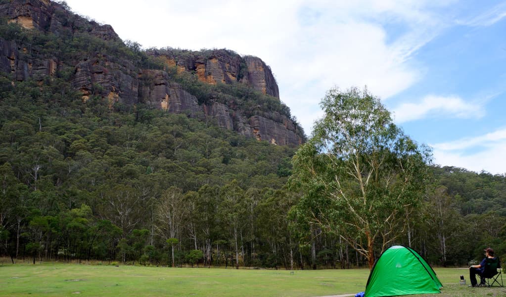 Dramatic cliffs at Newnes campground in Wollemi National Park. Credit: Stephen Alton © DPE